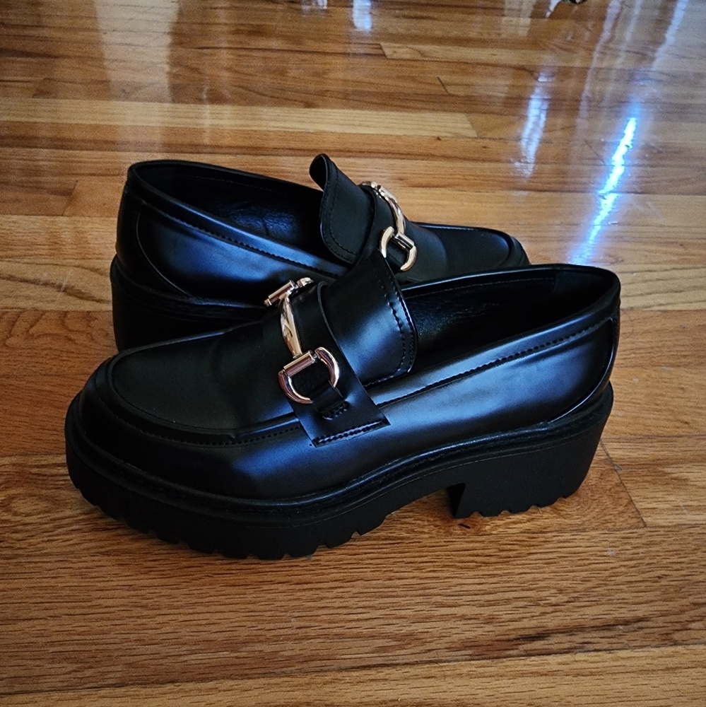 Womens Steve Madden Platform Loafers - Picture 5 of 9